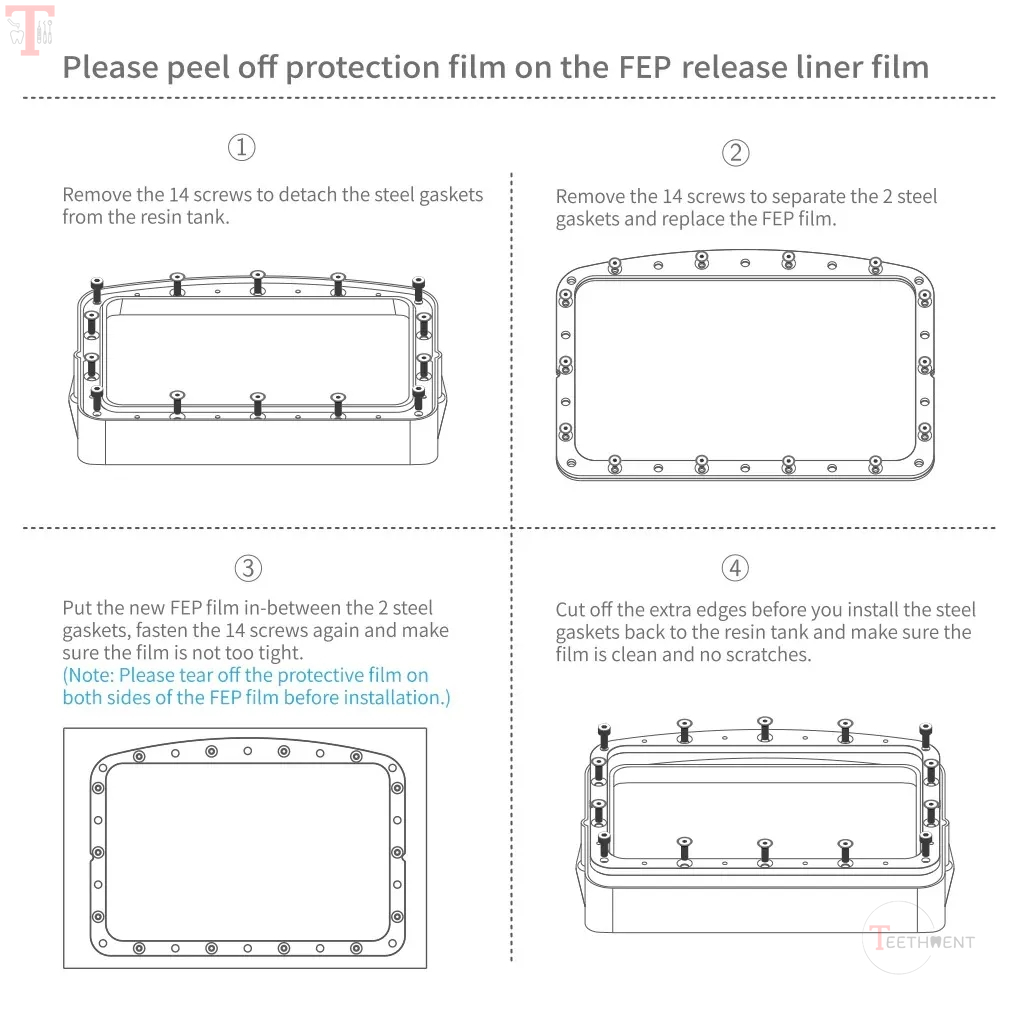Elegoo Mars 4 Max LCD 3D Printer FEP Film Pack of 5_6.jpg