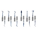 GDC Composite Instrument Blue Titanium - Set Of 6 In Pouch (CIBS6)