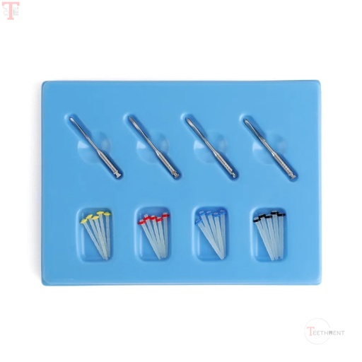 AAA Dental Fiber Post Kit (Pack of 20 Posts + 4 Drills)